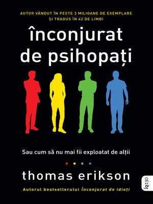 cover image of Inconjurat de psihopati